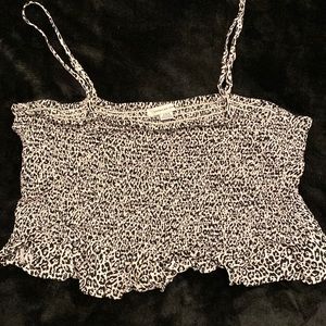 American Eagle Cheetah Crop Tank